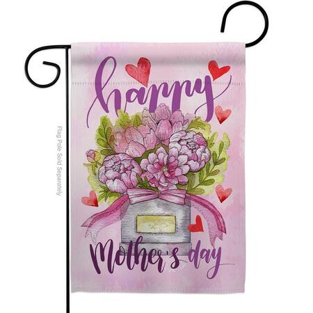 CUADRILATERO Mommy Love You Family Mother Day 13 x 18.5 in. Double-Sided Decorative Vertical Garden Flags for CU3953710